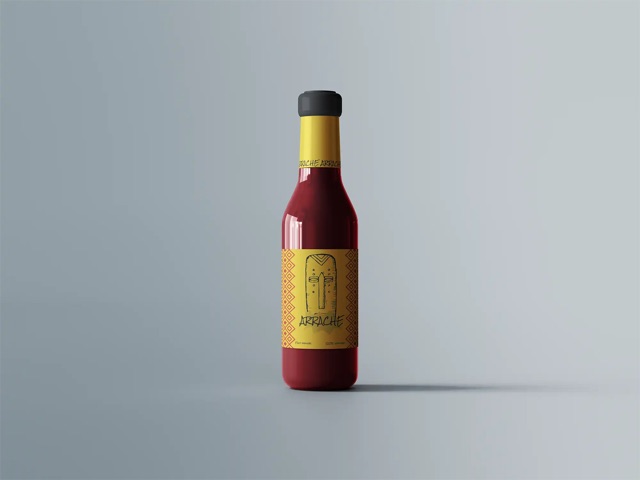 Packaging des sauces piquantes Arrache